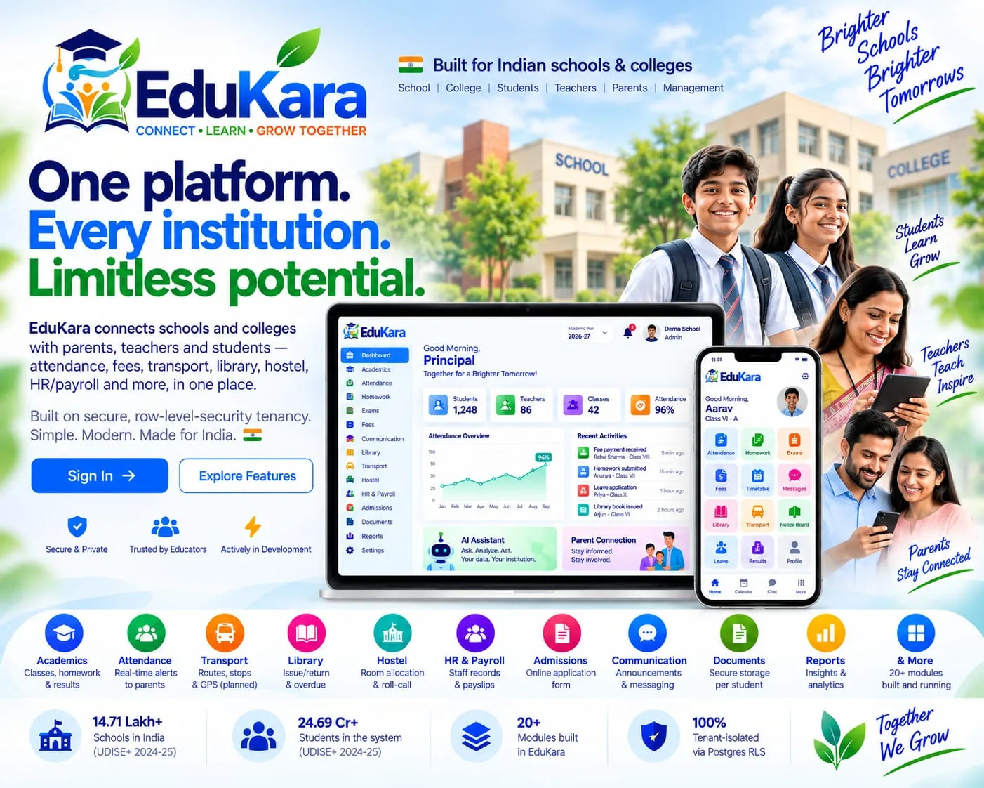 EduKara — one platform for Indian schools and colleges